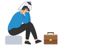 neurofeedback-troubles-physiolohgiques-isere - homme se tient la tete dans une cage